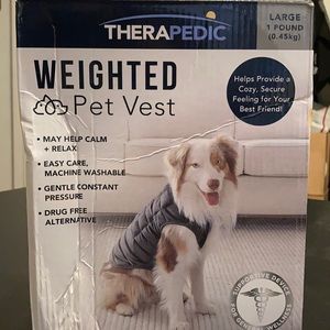 Therapeutic weighted pet vest large size 1 pound